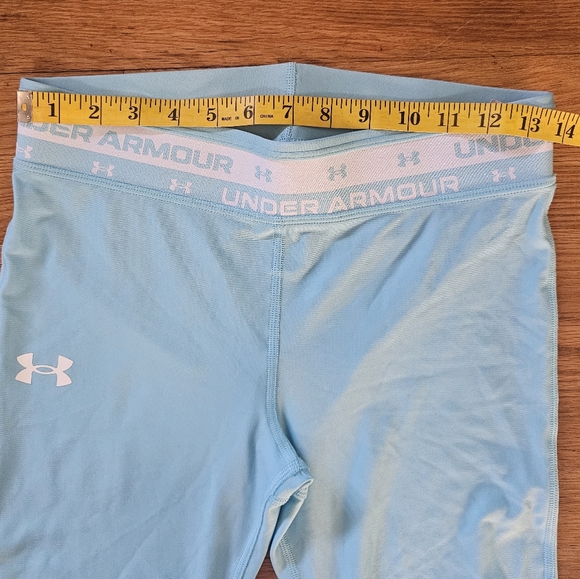 Under Armour LogoElastic Waistband Light Blue Athletic Pants Girls Youth Size XL - Picture 6 of 12